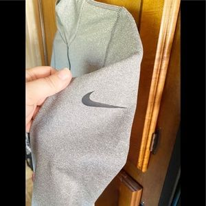 Nike Pro Dri-Fit grey pullover with thumb holes